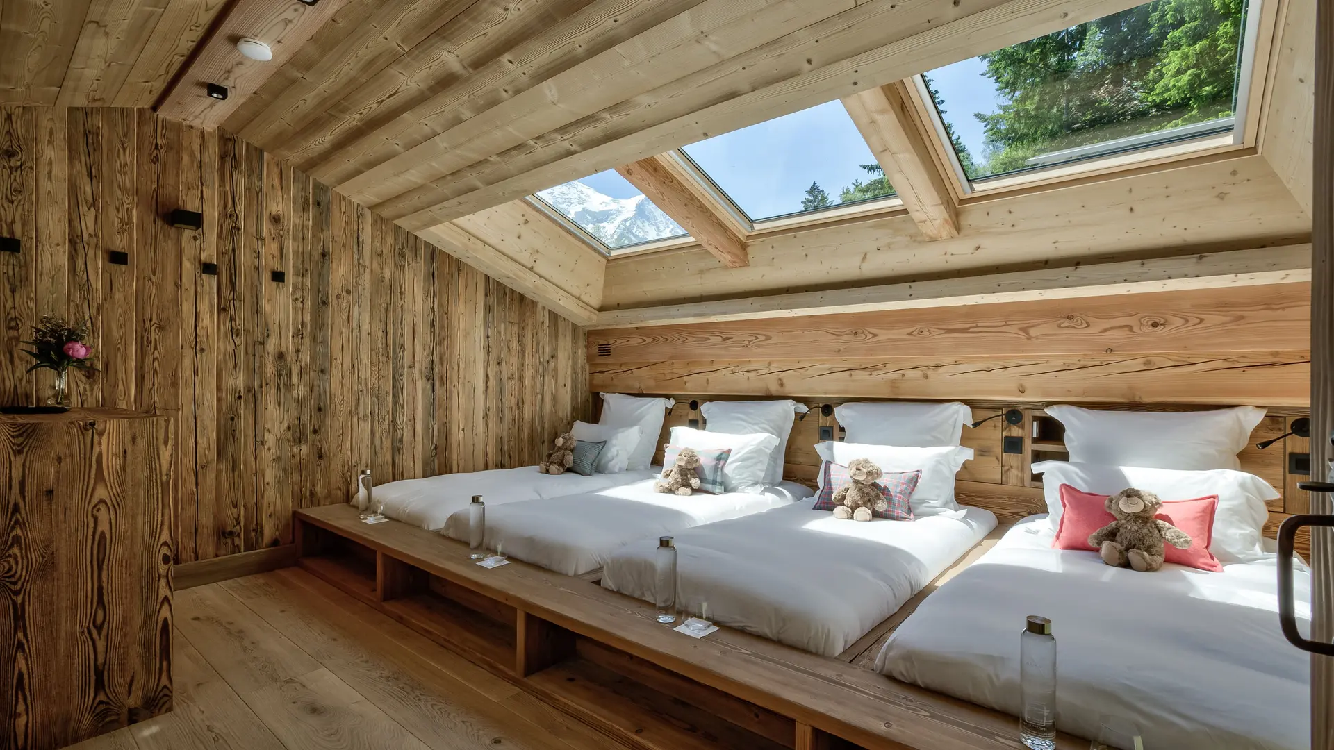 Chambre dortoir 4 personnes chalet Saphir