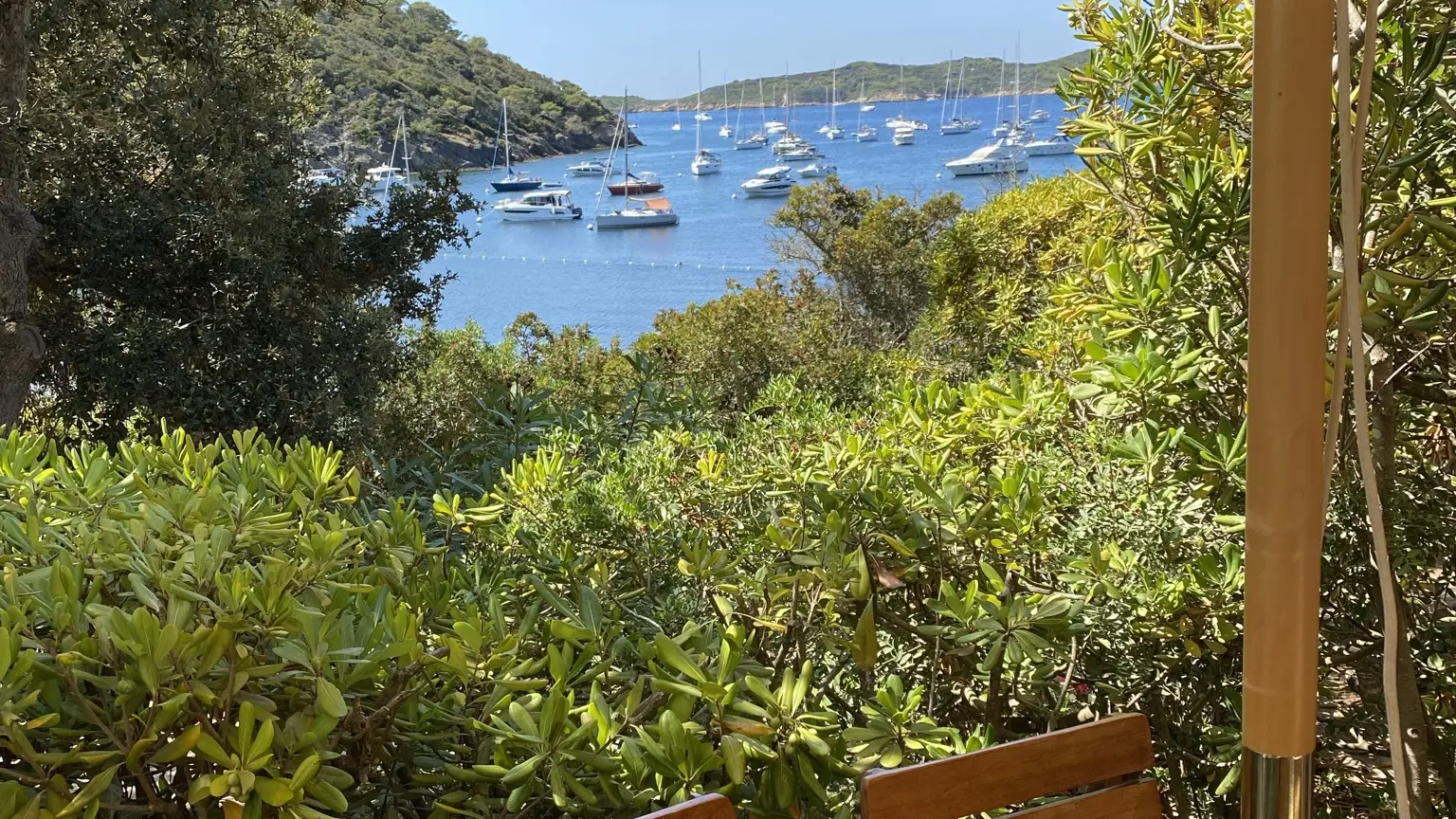 La vue depuis votre terrasse ombragée