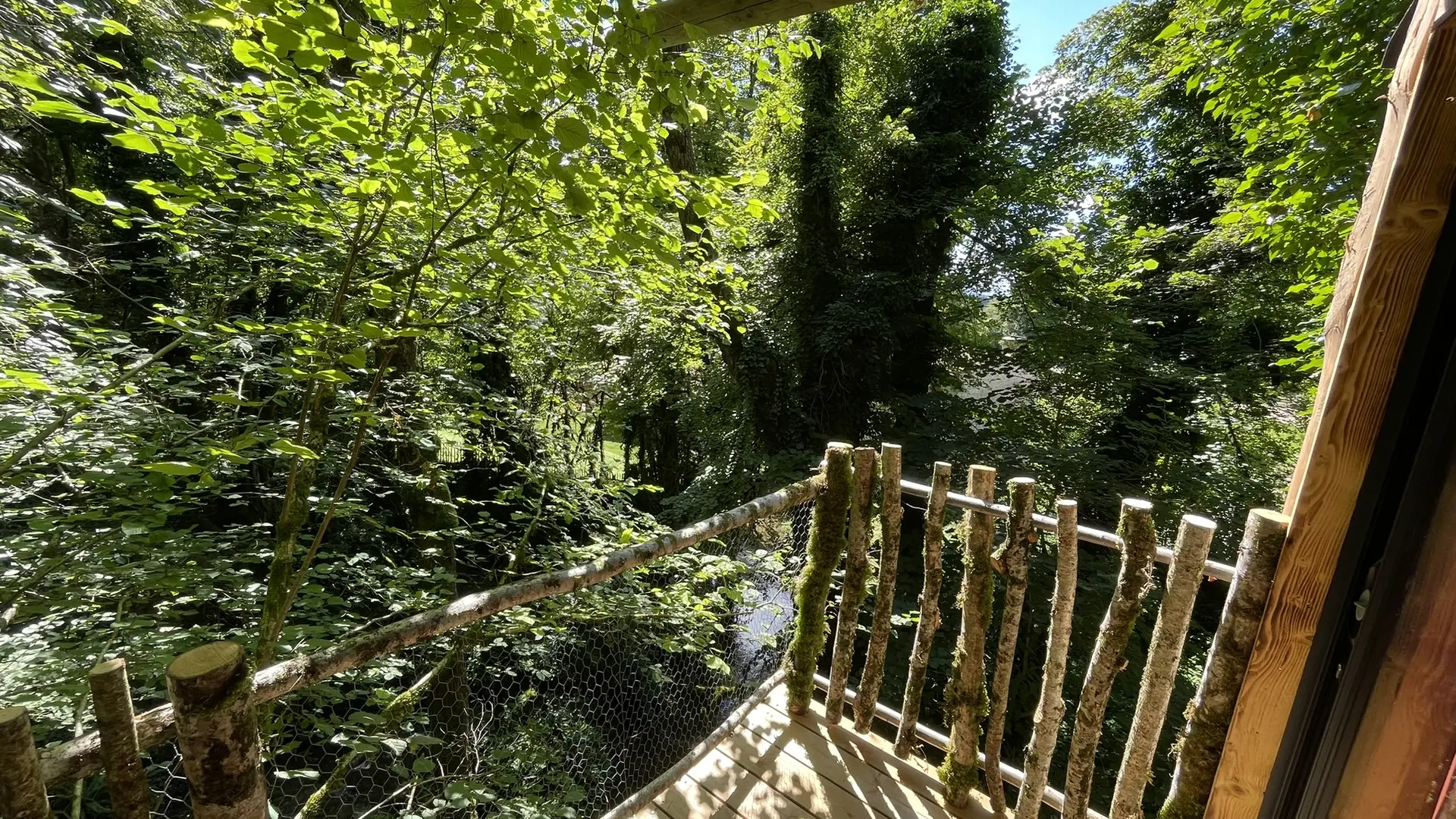 Vue du Lodge de la Cascade