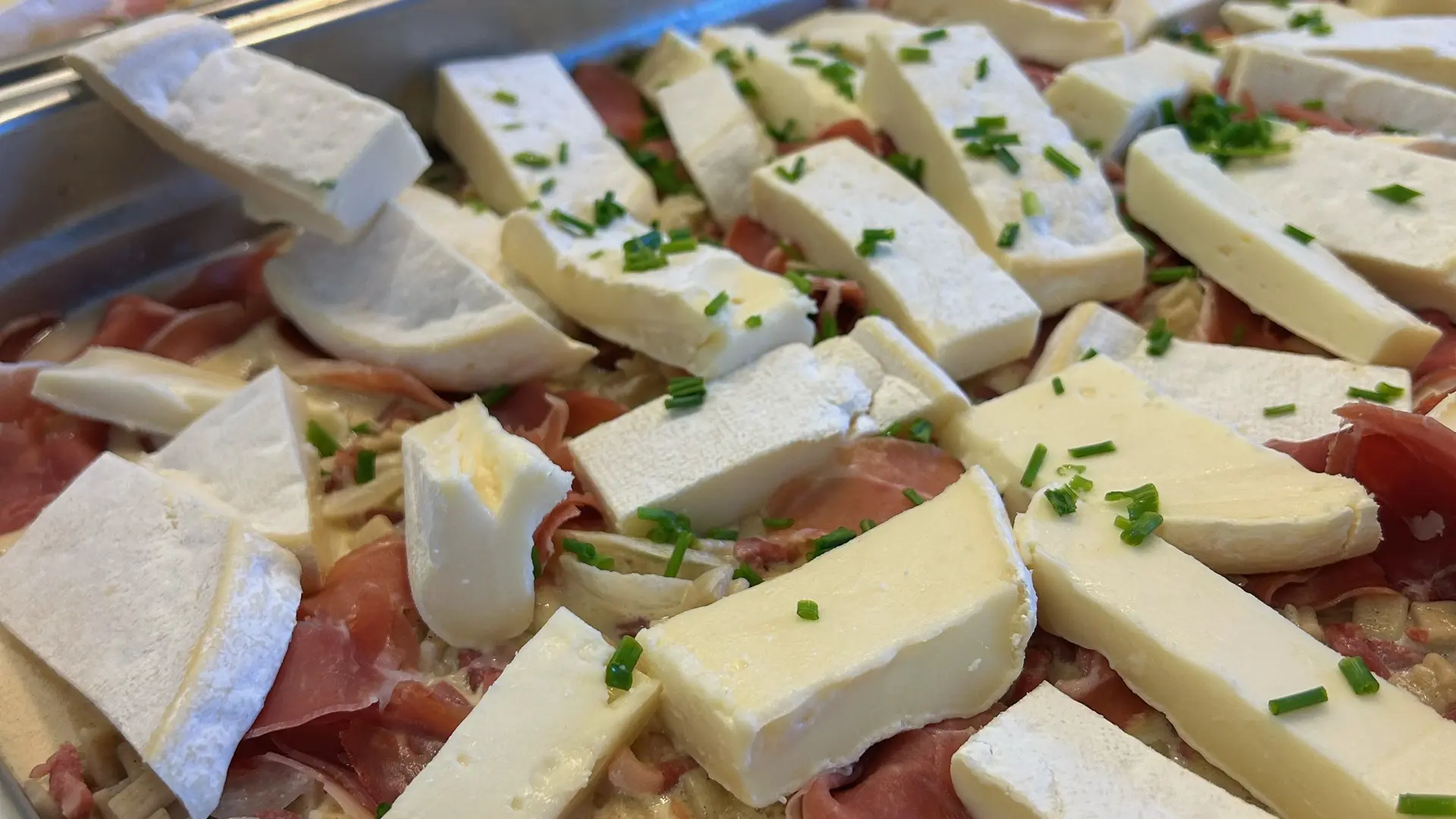 Tartiflette en préparation