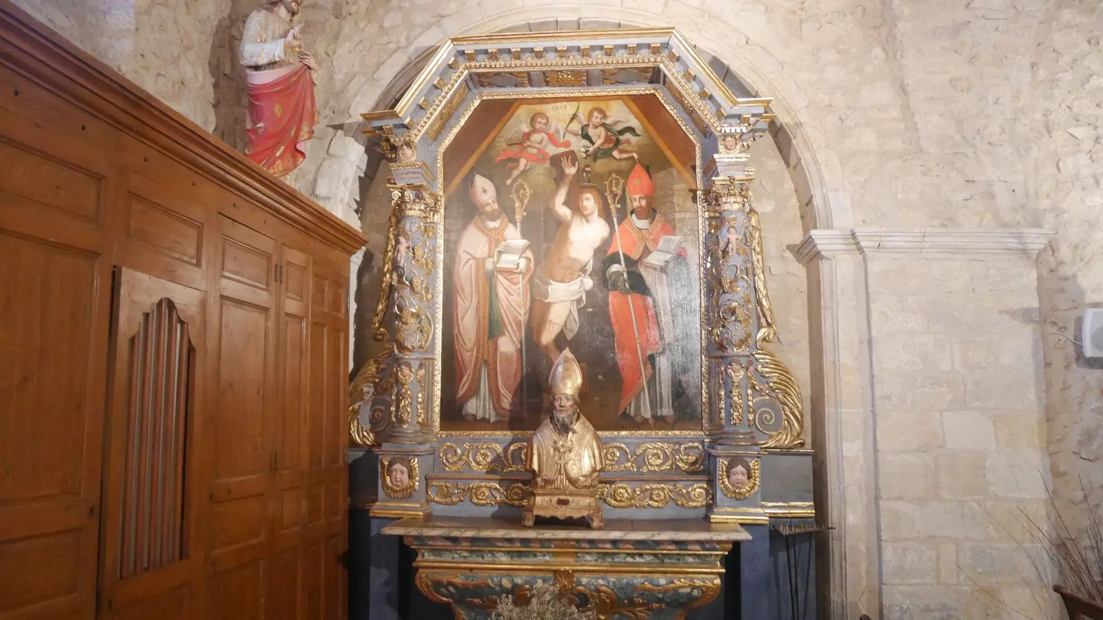 Retable de Saint Sébastien - Eglise Notre- Dame-OT LUB