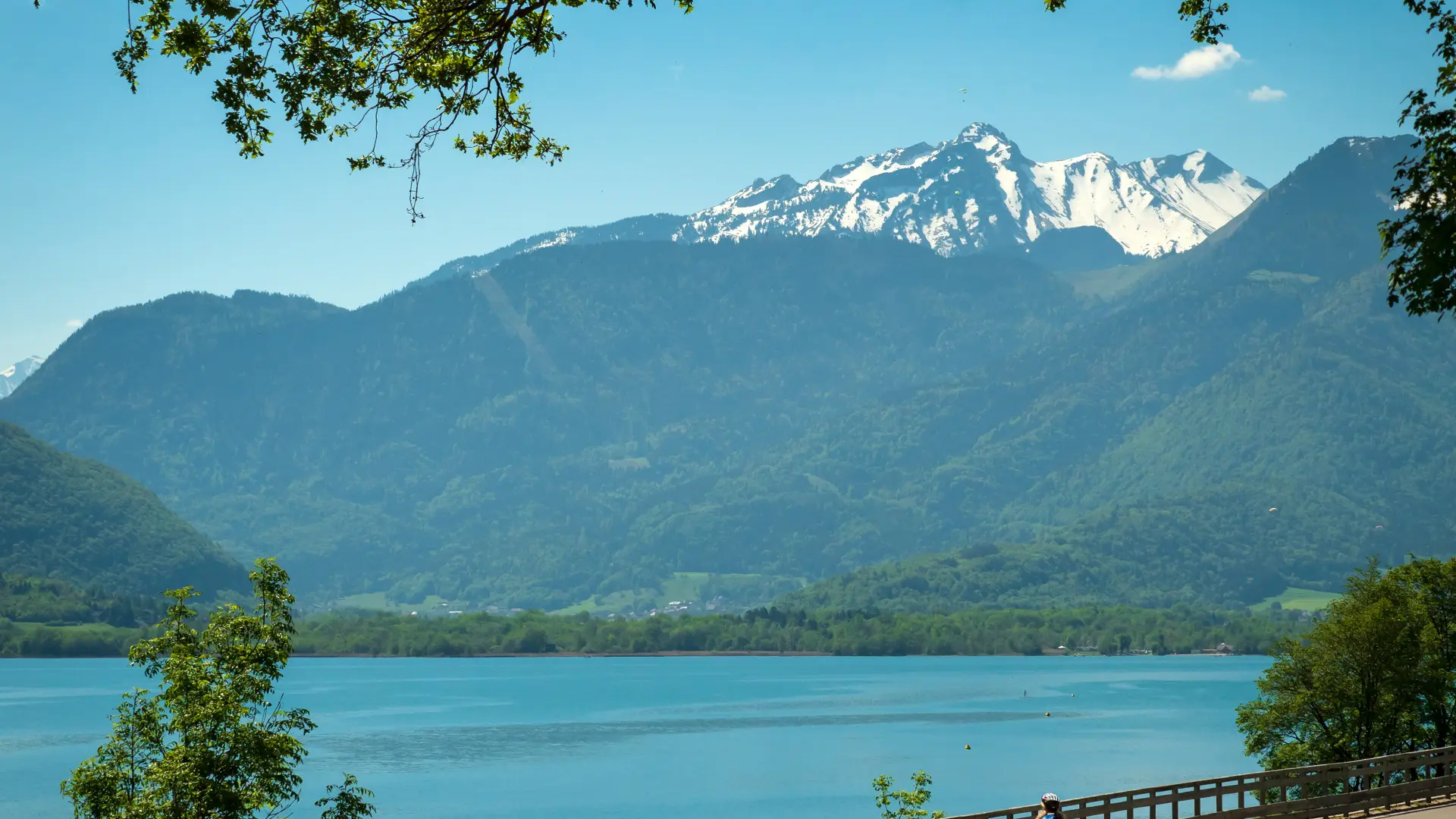 Balade à vélo sur les rives du lac d'Annecy