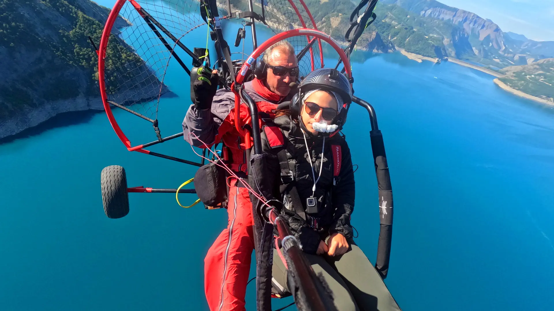 Parapente motorisé, barage de Serre-Ponçon