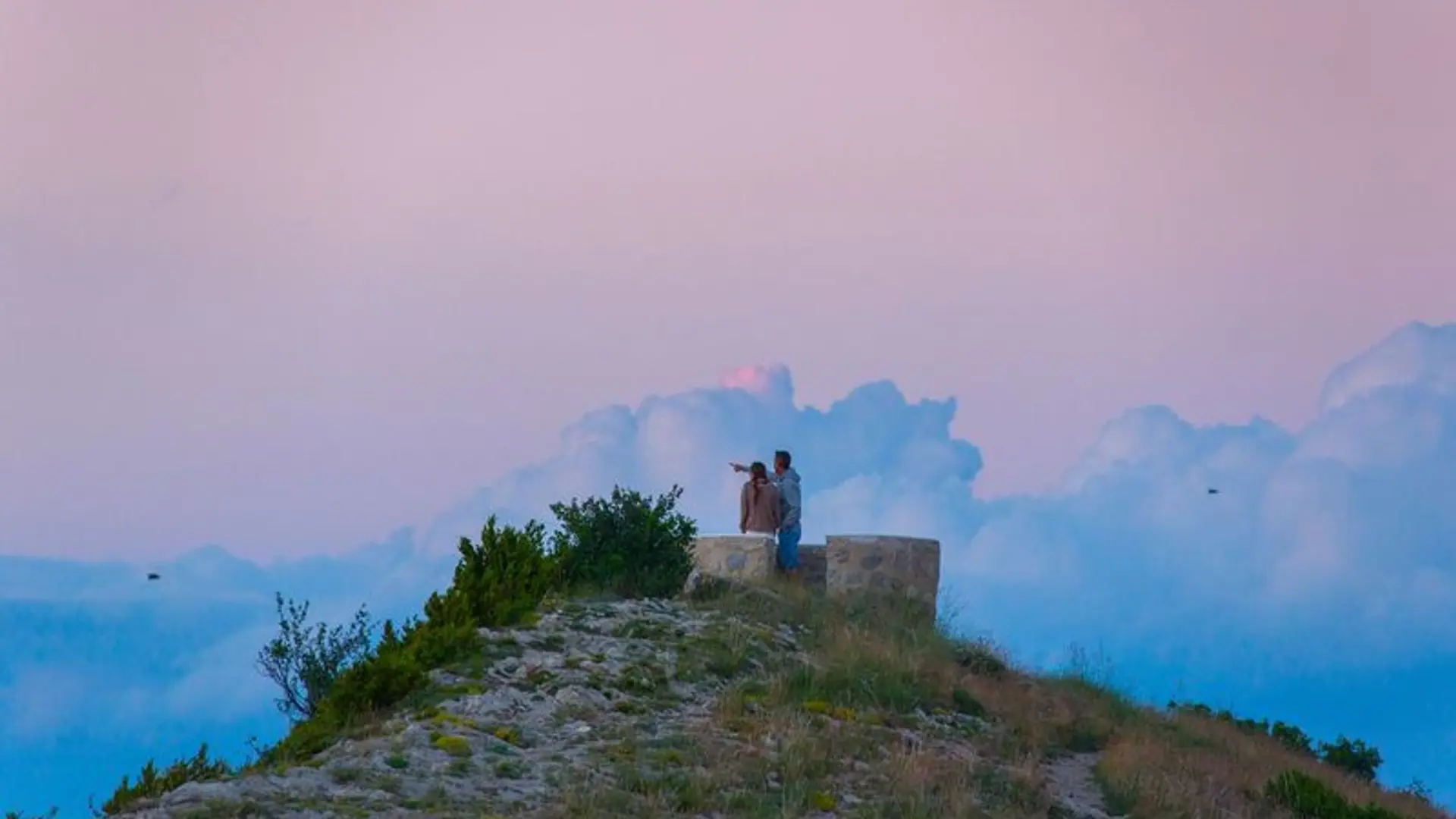 Superbe lueur depuis la montagne de Chabre