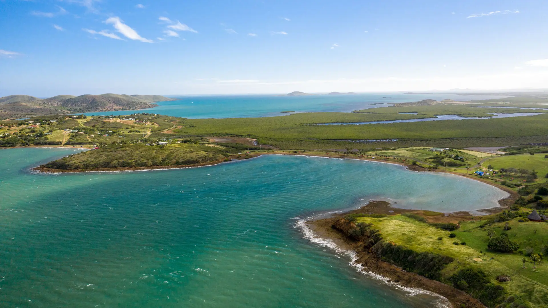 Vue aérienne - Plage de Bouraké