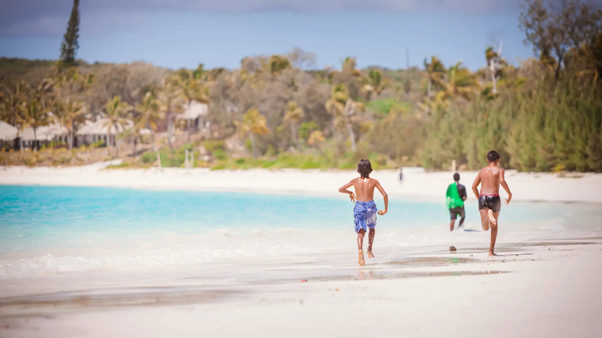 Children on the beach