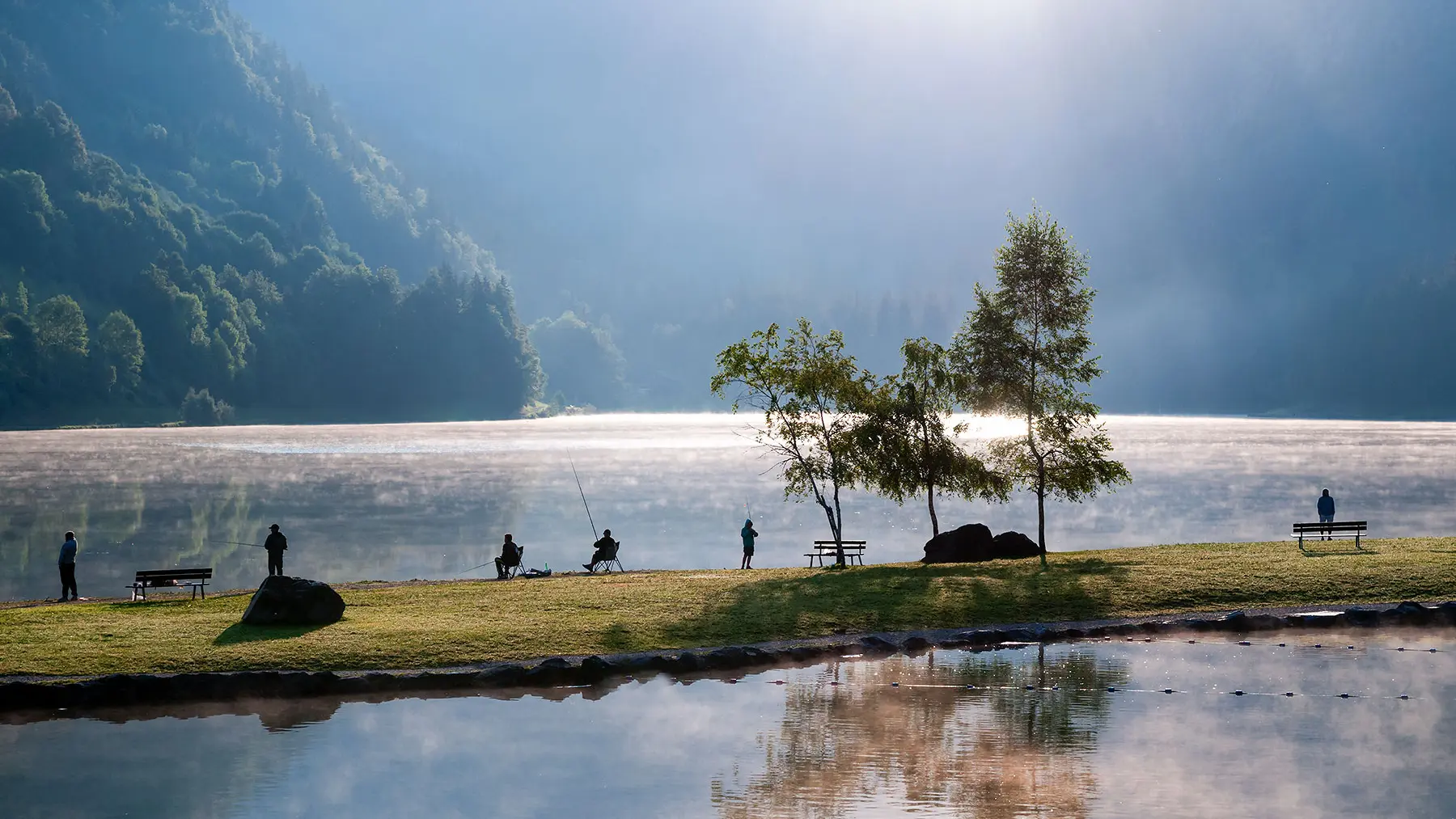 Pêche au lac de Montriond