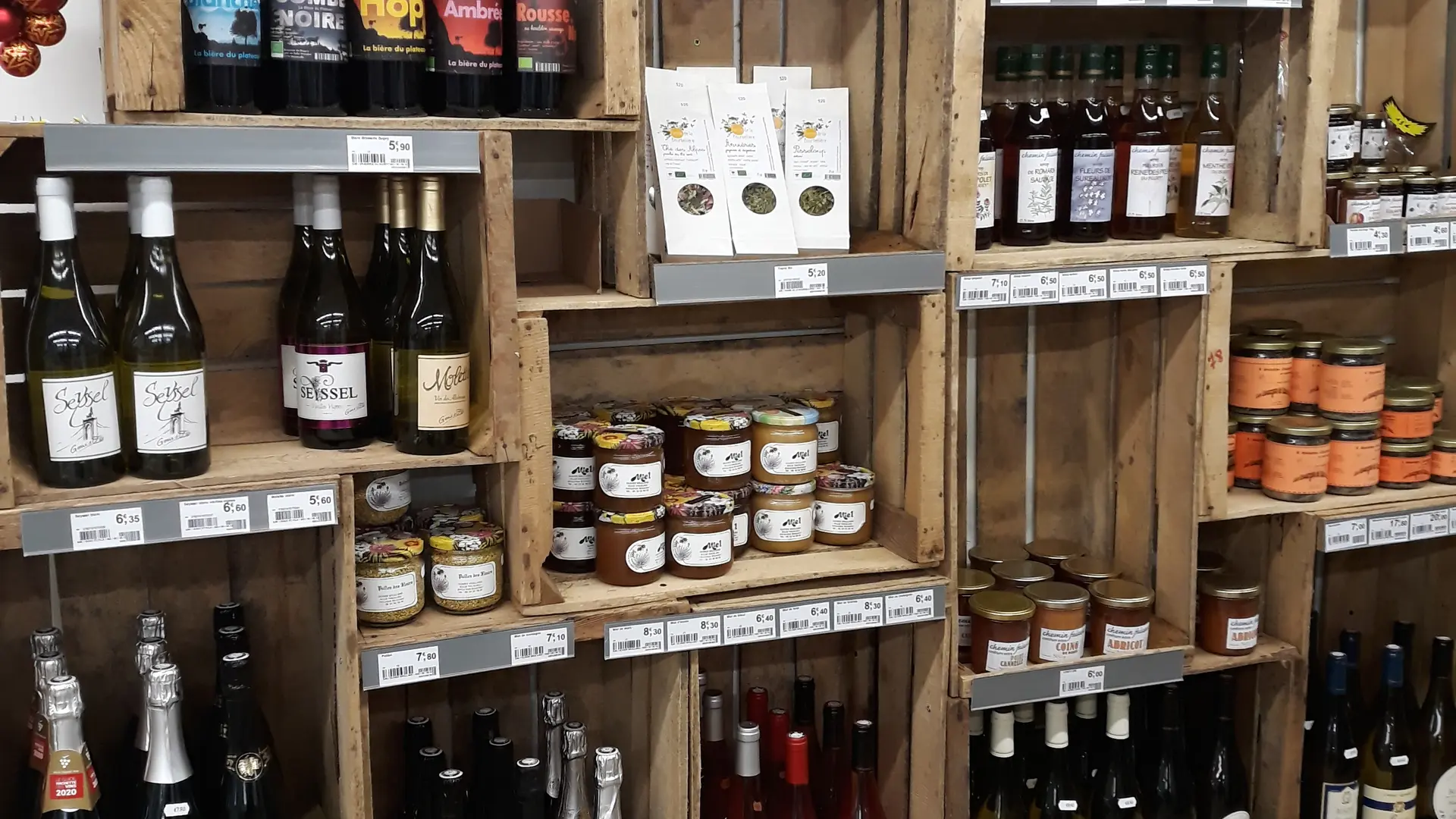 Le rayon produits du terroir