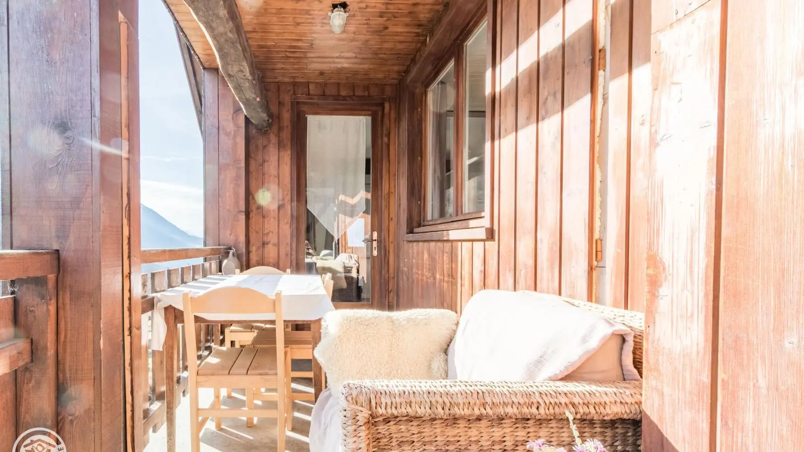 Accès au balcon depuis la chambre