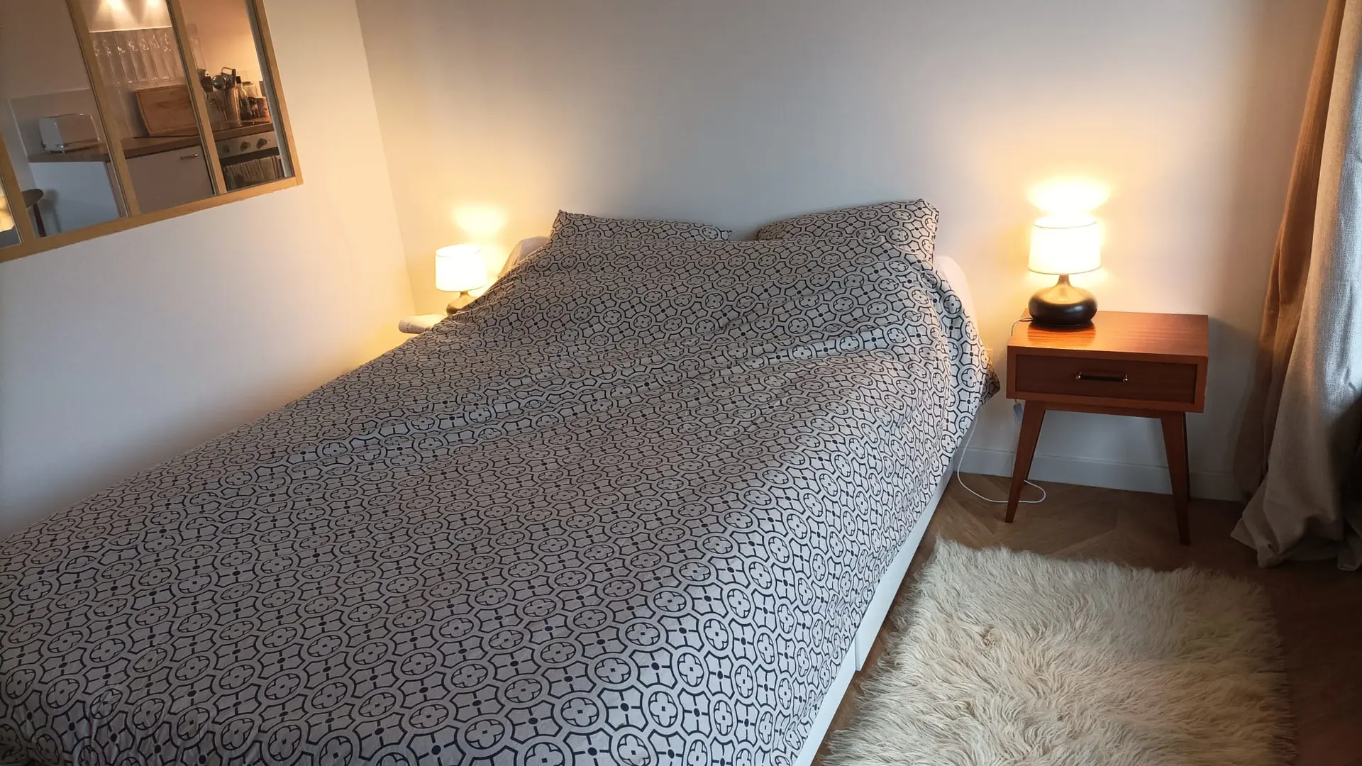 Photo chambre avec lit double