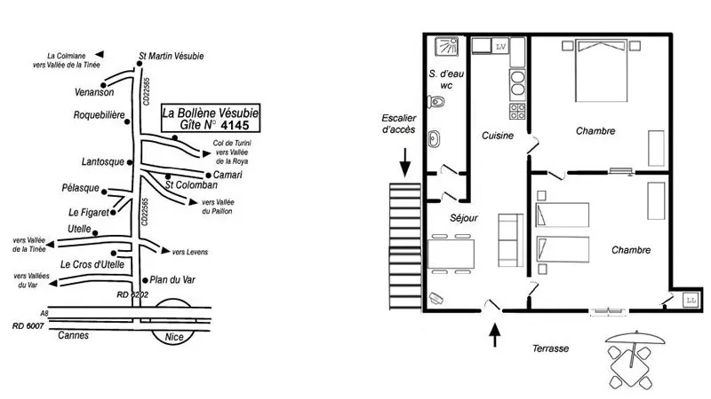 Gîte Hortensia-Le plan-La Bollène-Vésubie-Gîtes de France des Alpes-Maritimes