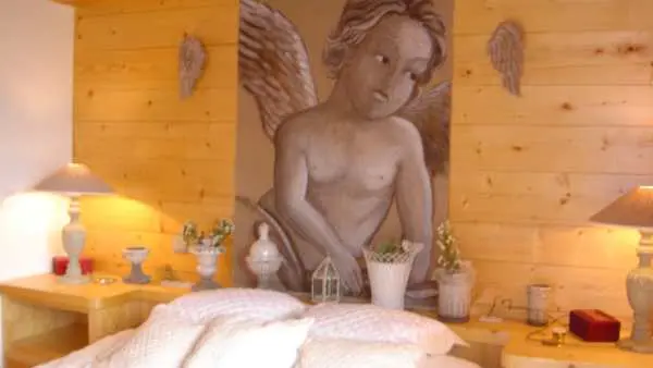 Location d'un chalet à Praz sur Arly - chambre au niveau du RDC