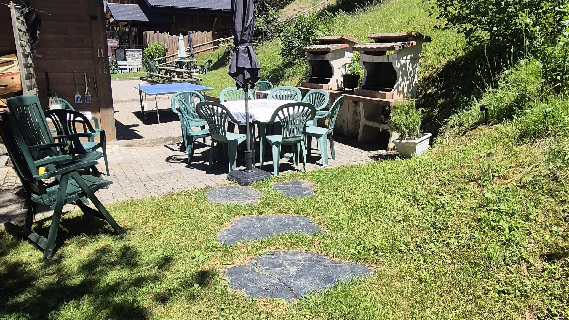 Terras met barbecue