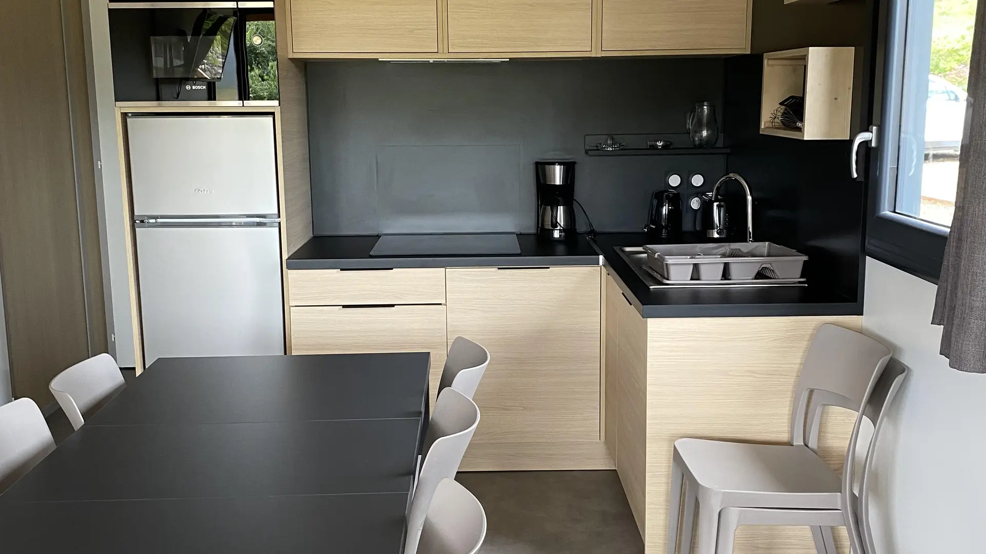 cuisine chalet premium camping ain