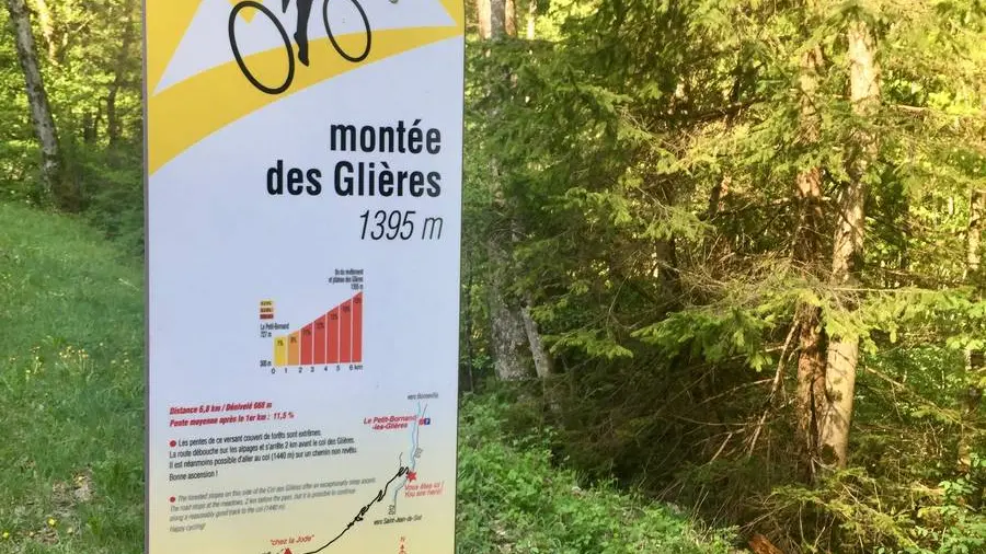 Photo Borne Montée des Glières