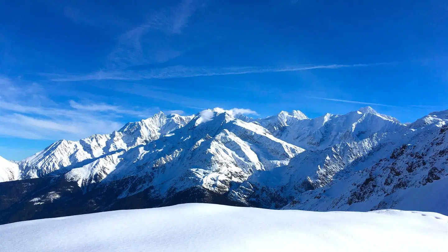 Panorama sur le Massif du Mont-Blanc