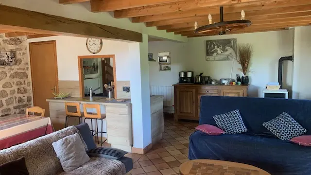 Grande pièce à vivre + coin cuisine