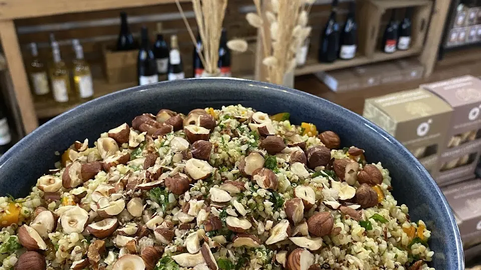 Taboulé au quinoa, butternut et noisettes