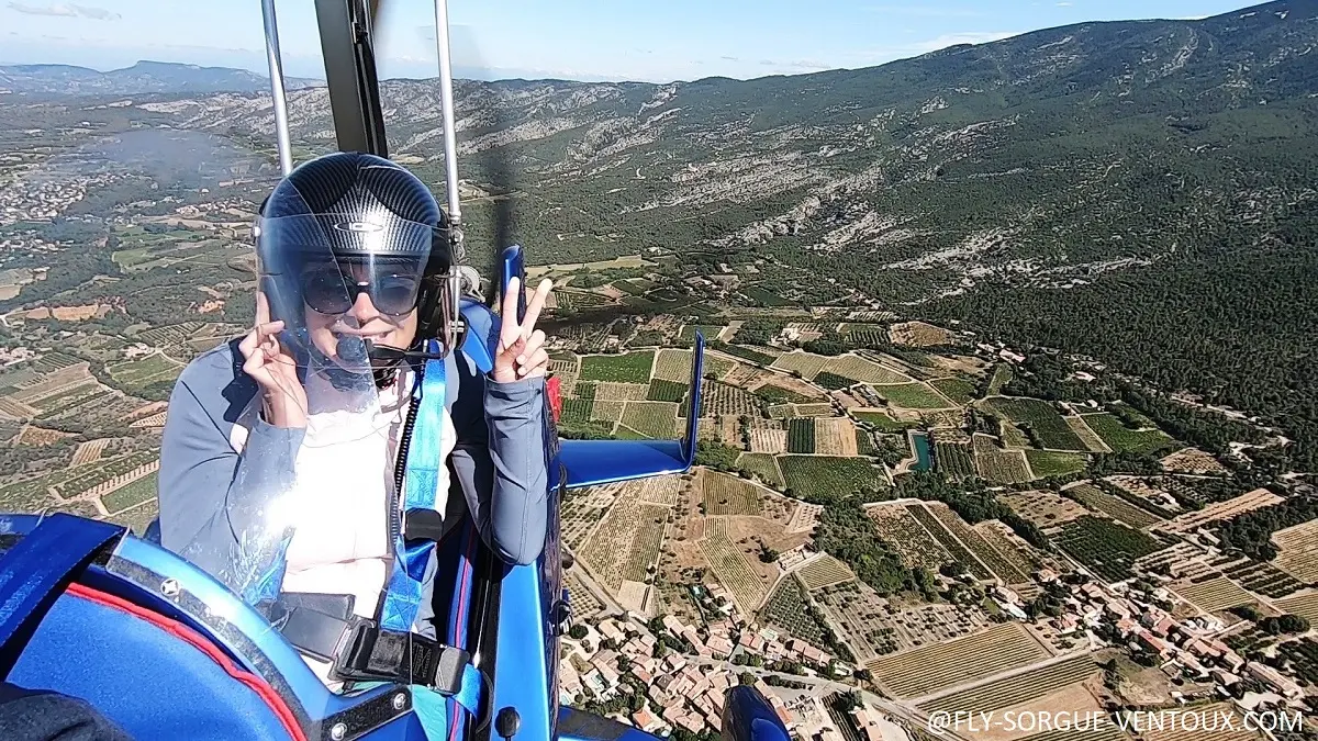 Vol en ULM dans les Dentelles de Montmirai