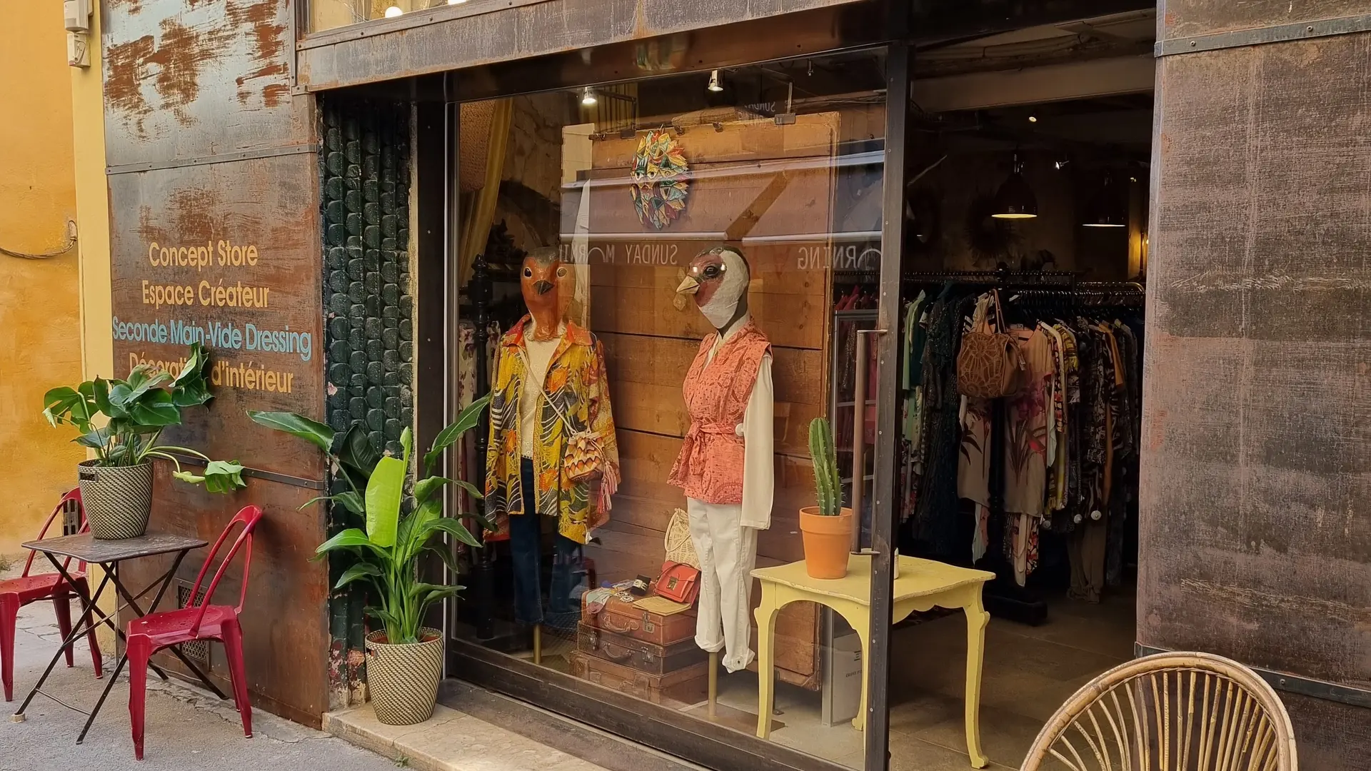 Devanture de la boutique