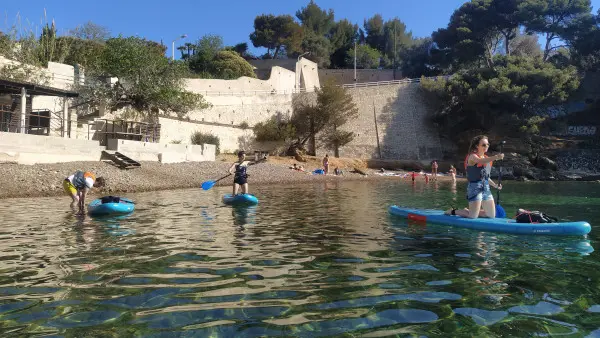 Randonnée en stand-up paddle aux Calanques de La Ciotat