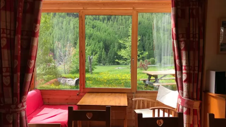 vue magique de sa petite bulle de verre!