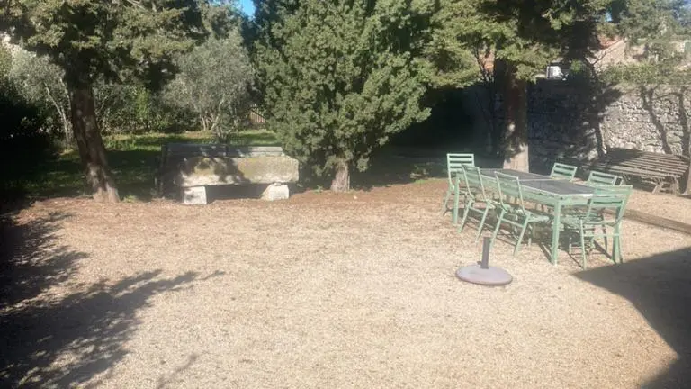 salle à manger de jardin