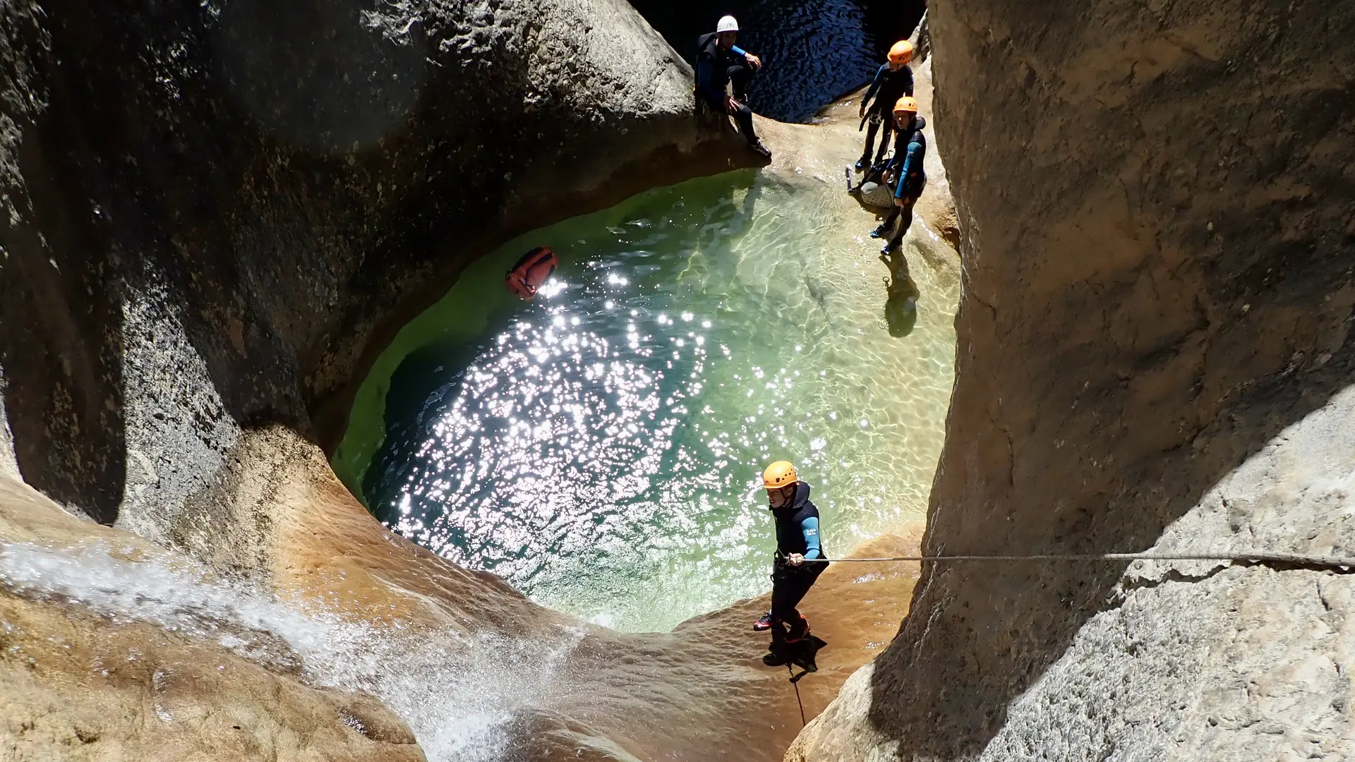 Canyoning en Sierra de Guarra