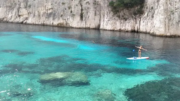 Stand Up Paddle guided tour calanques of Cassis