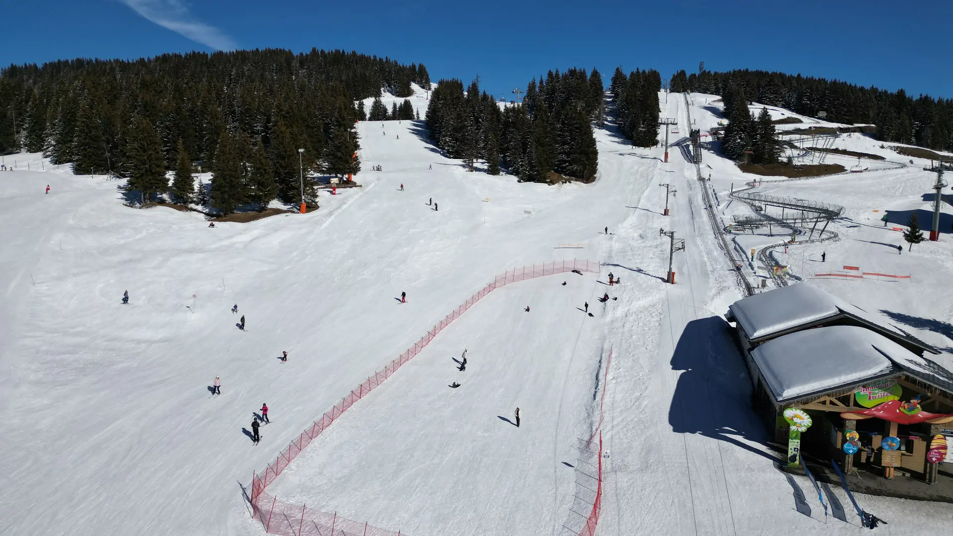 Piste de luge aux Saisies