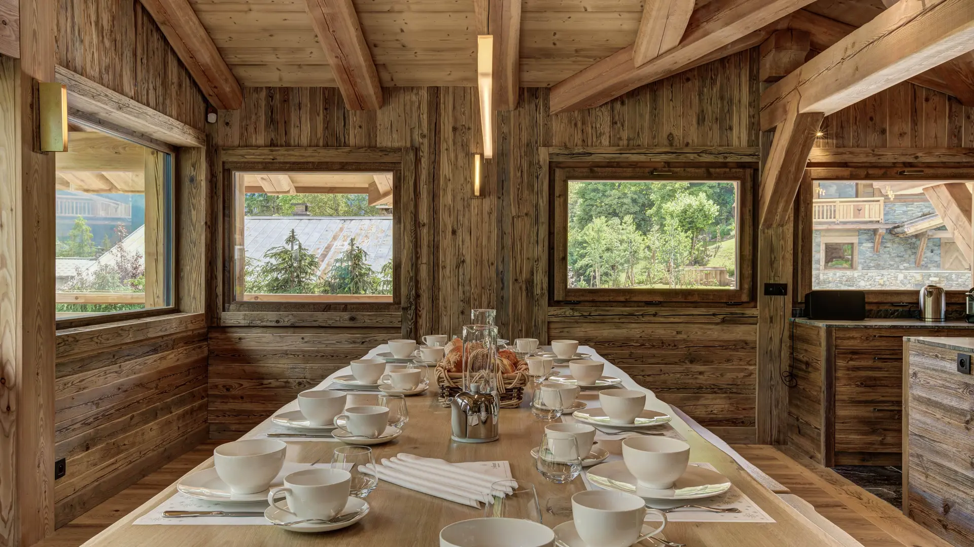 Salle à manger chalet Alaska