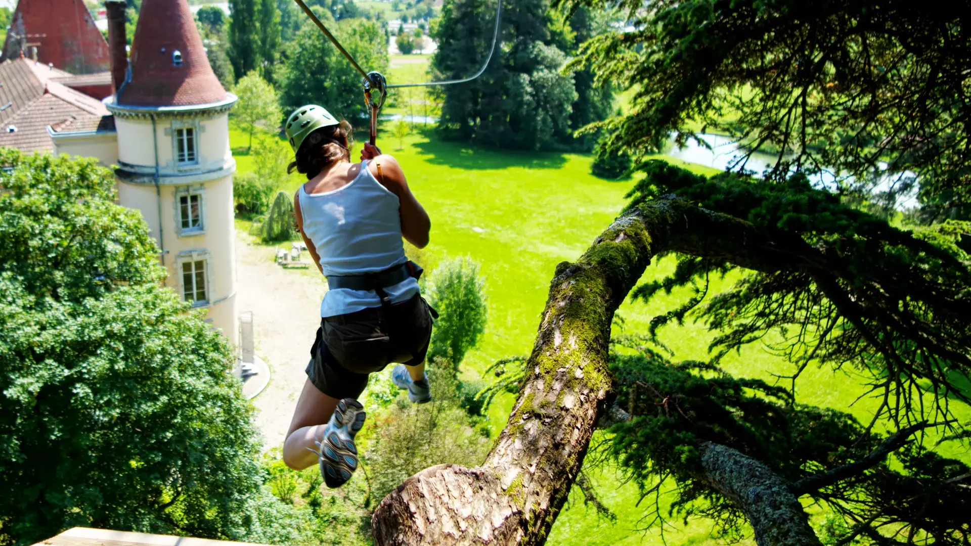 Parcours Tyroliennes - Parc Aventures Brunerie 