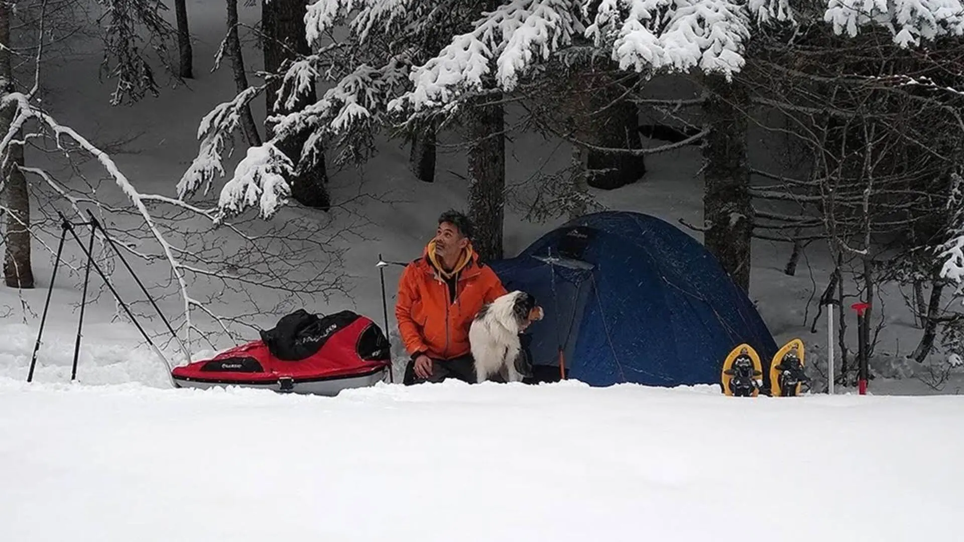 Bivouac dans la neige