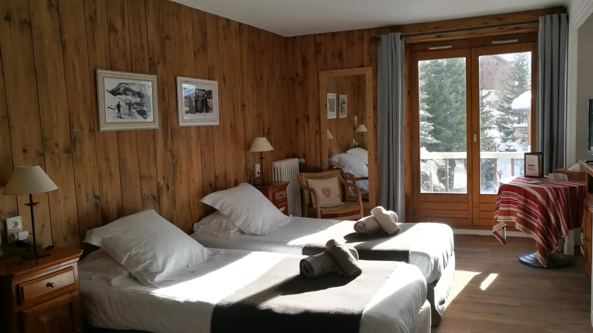 Chambre - Hôtel Bellier_Val d'Isère