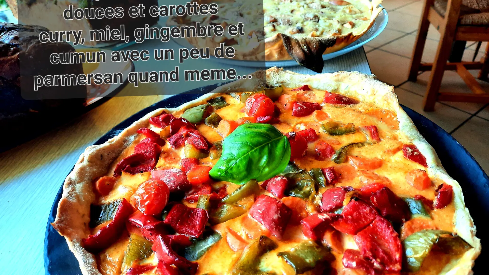 Tarte végé aux légumes du soleil