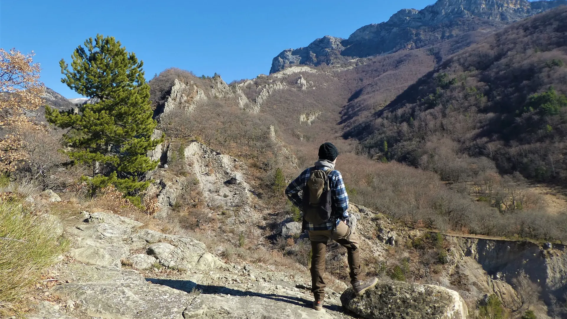 Une pause pour contempler le paysage !