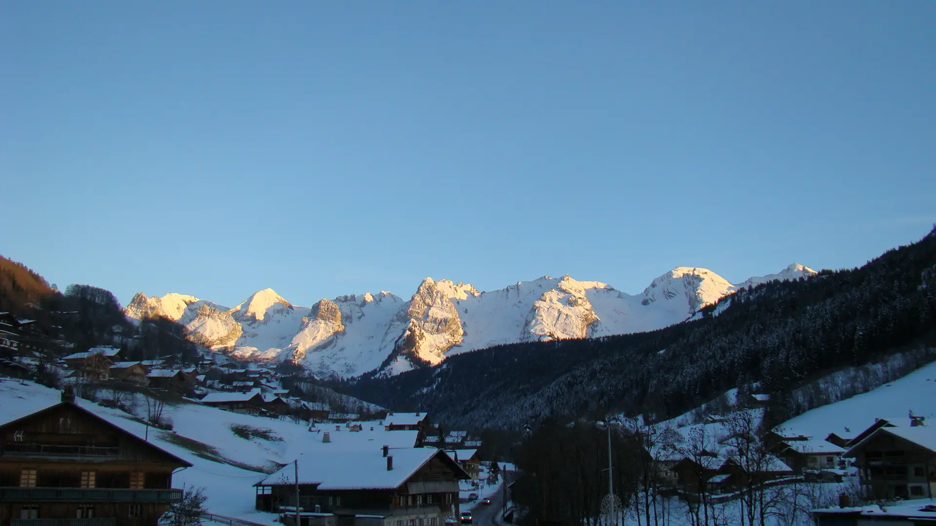 vue chaine des Aravis