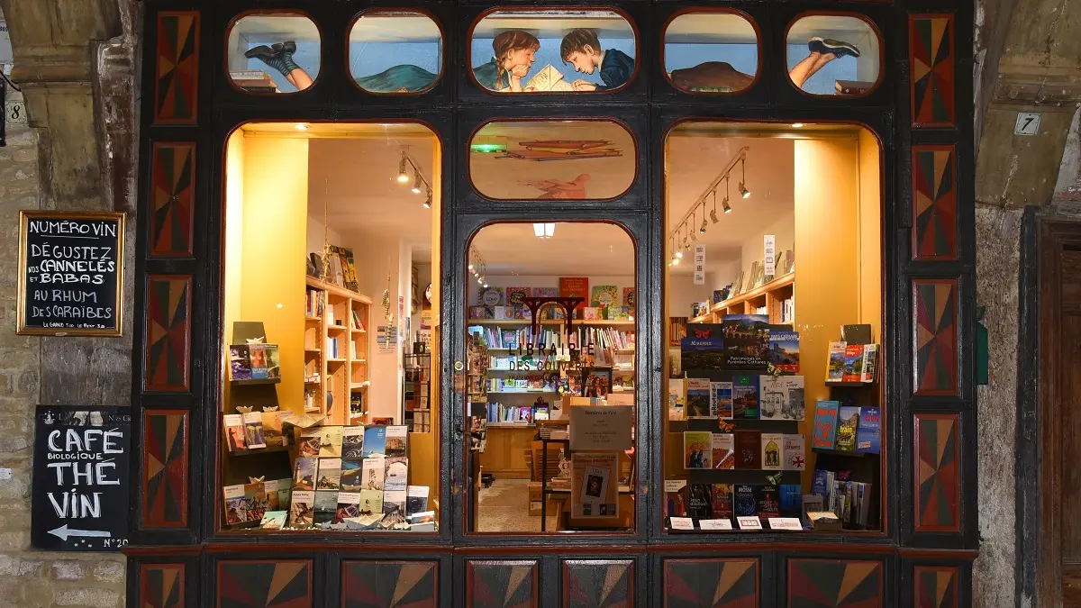 vitrine de la librairie