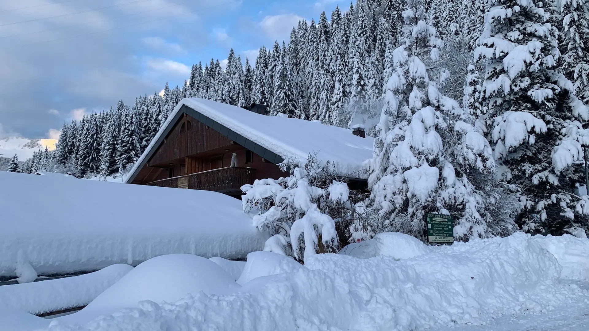 Chalet l'Orée du Lac en hiver