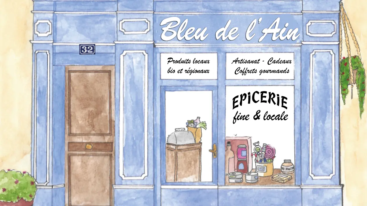 Devanture Bleu de l'Ain