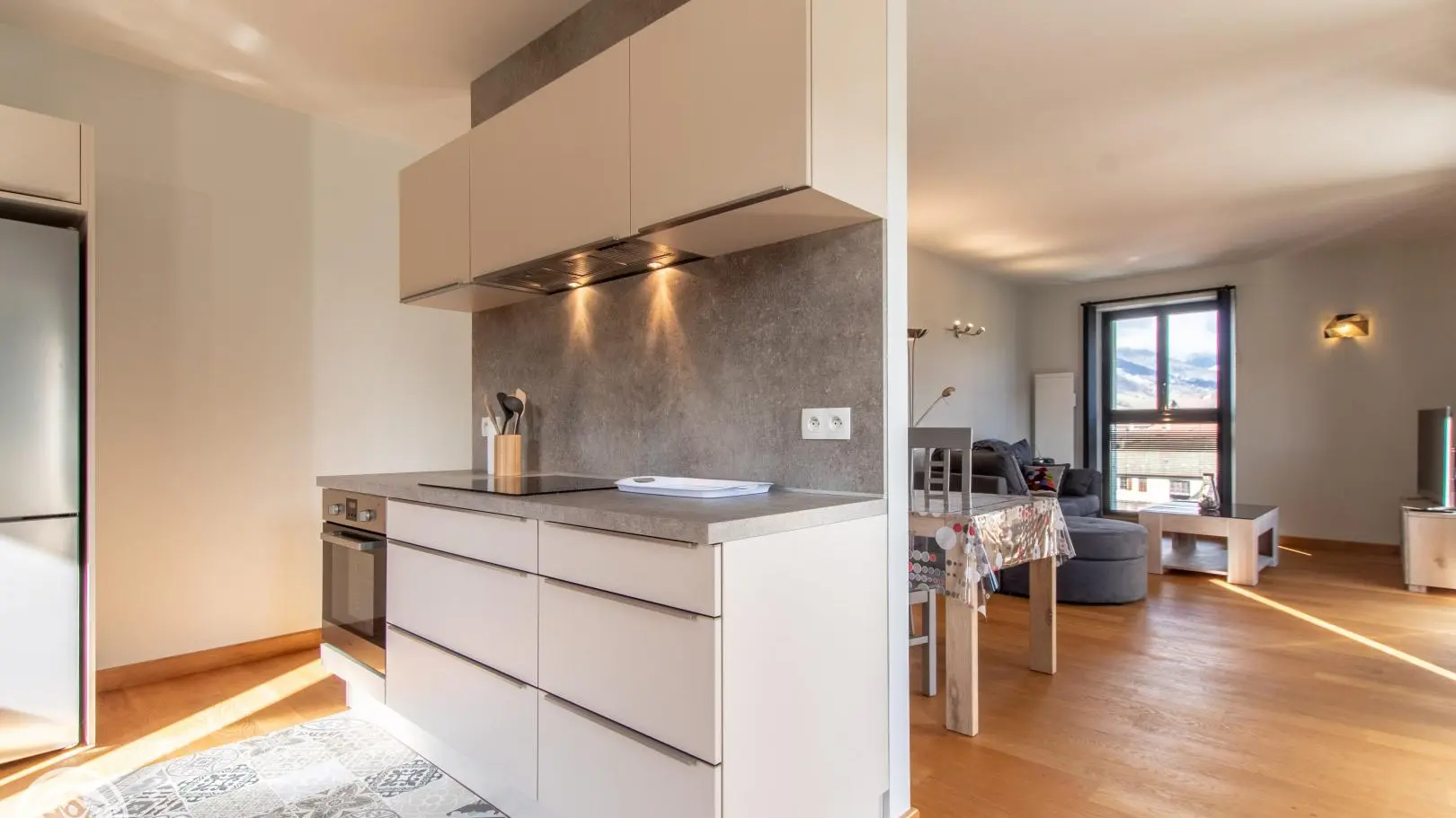 Cuisine ouverte sur séjour