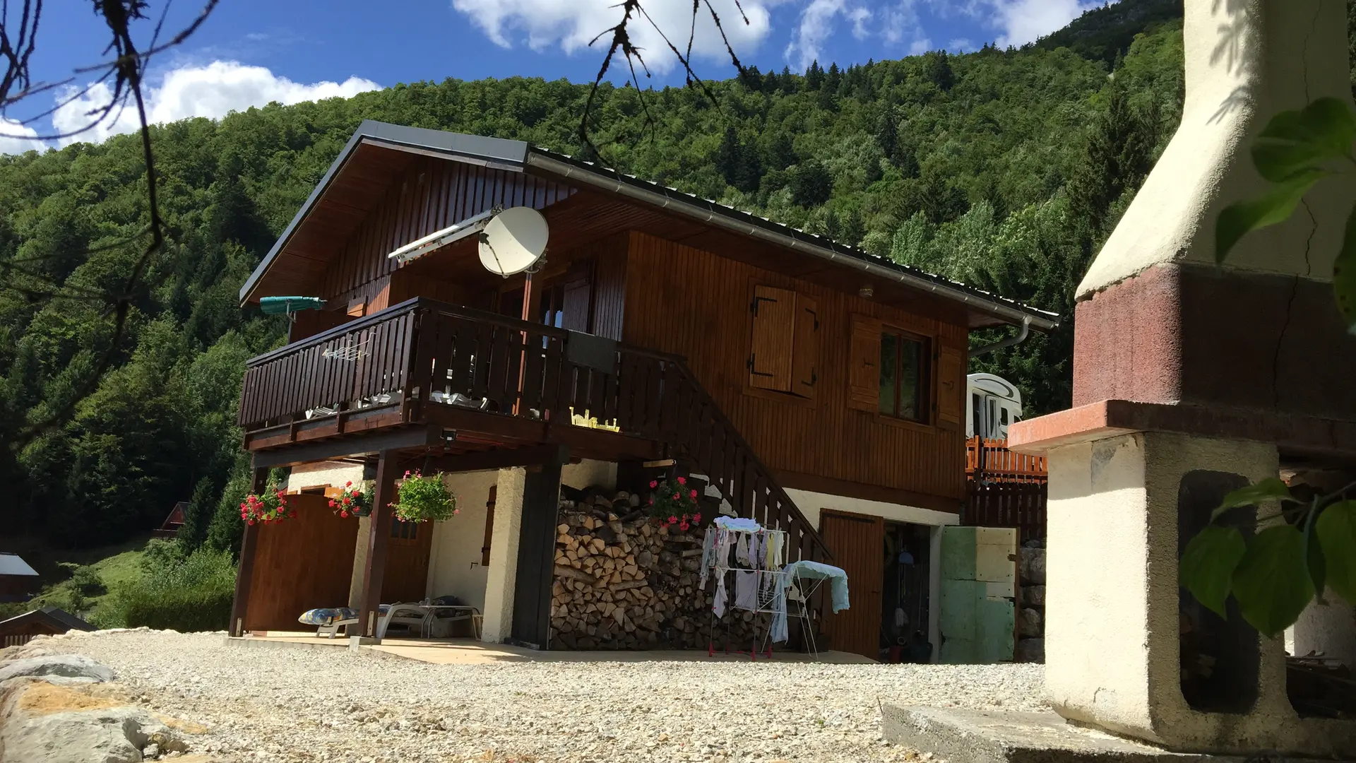 Le chalet en été