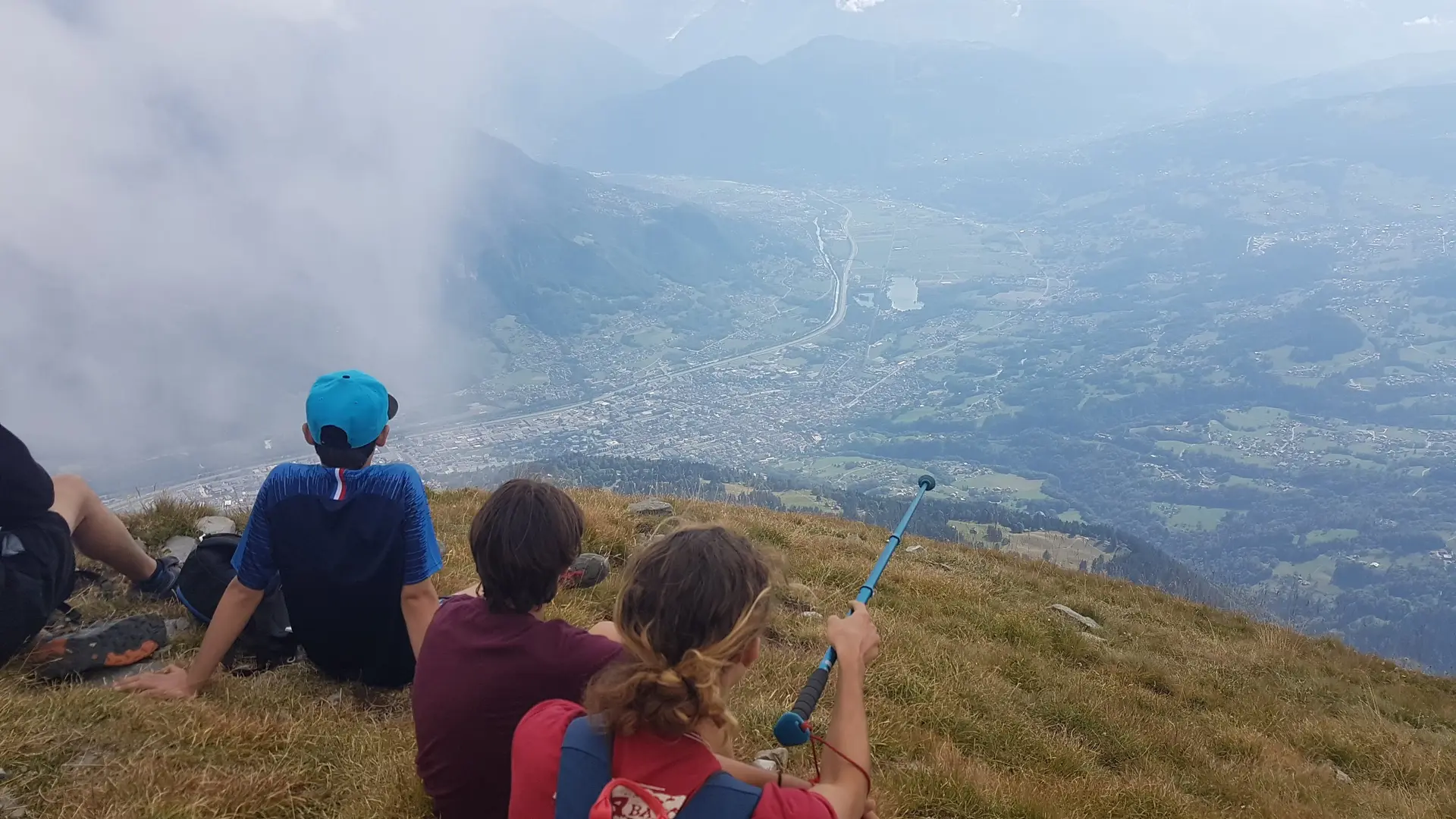 vue sur la vallée depuis le sommet