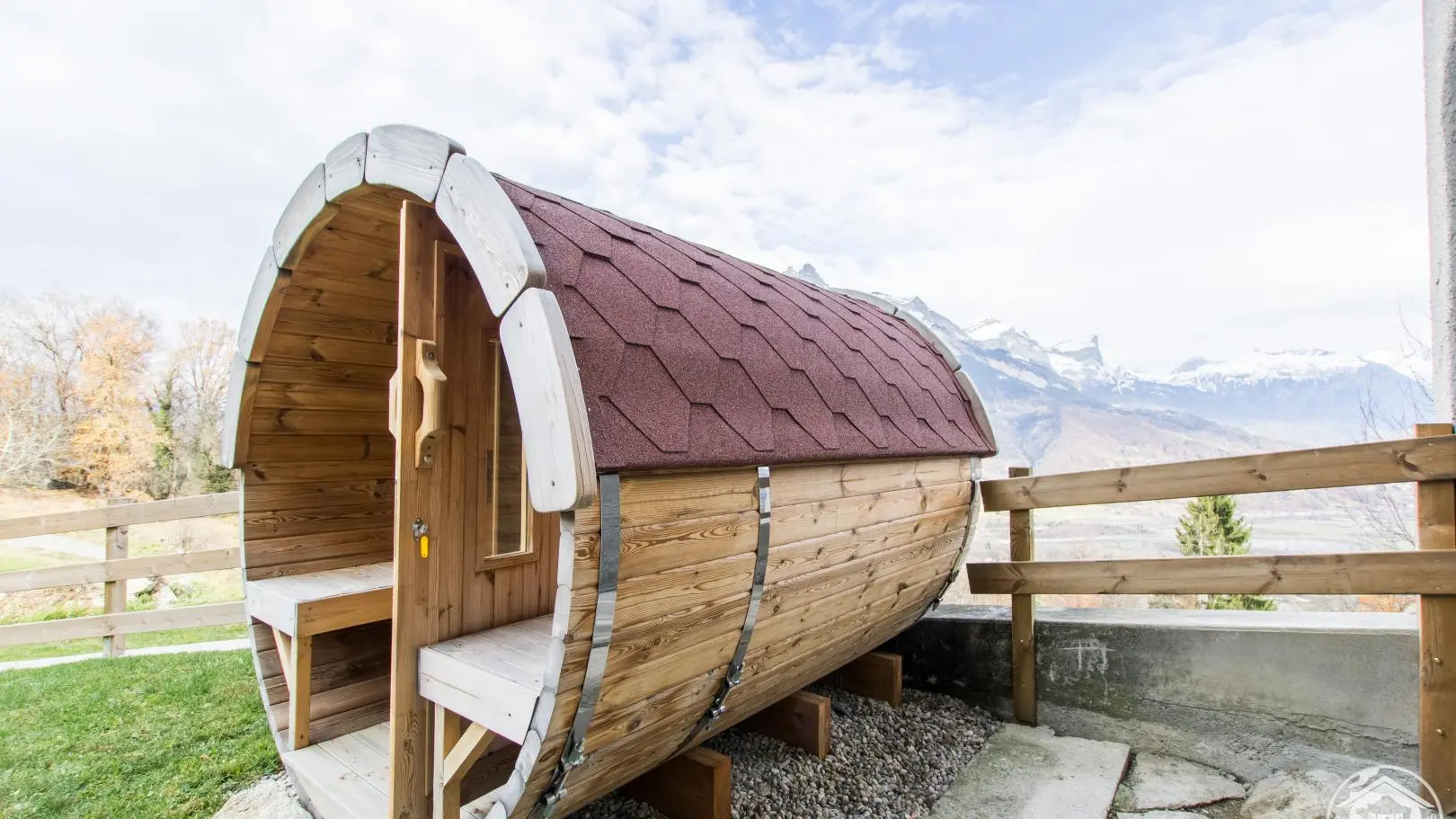 Sauna extérieur commun