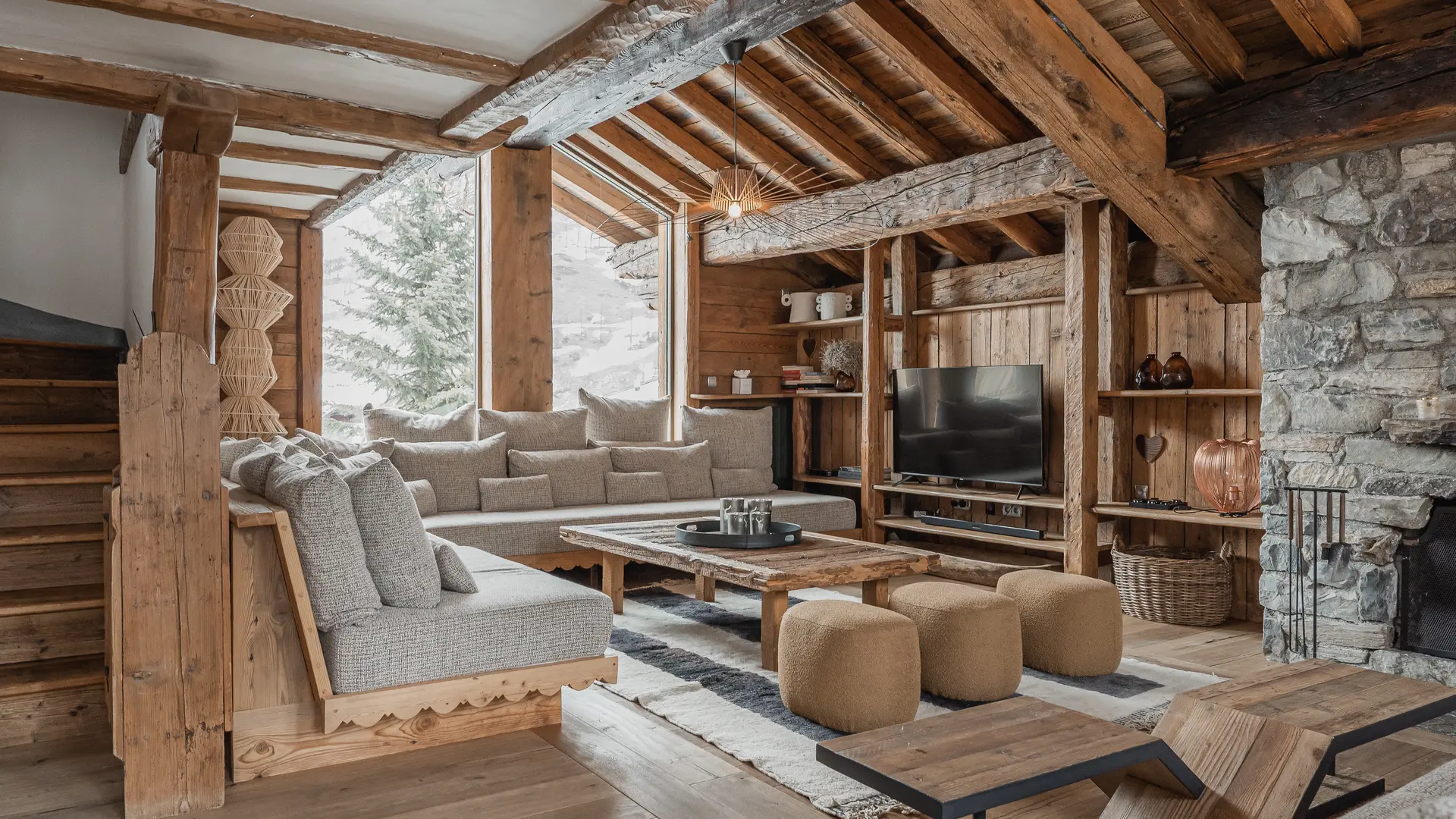 Salon - Chalet Mathilda_Chalets Covarel_Val d'Isère