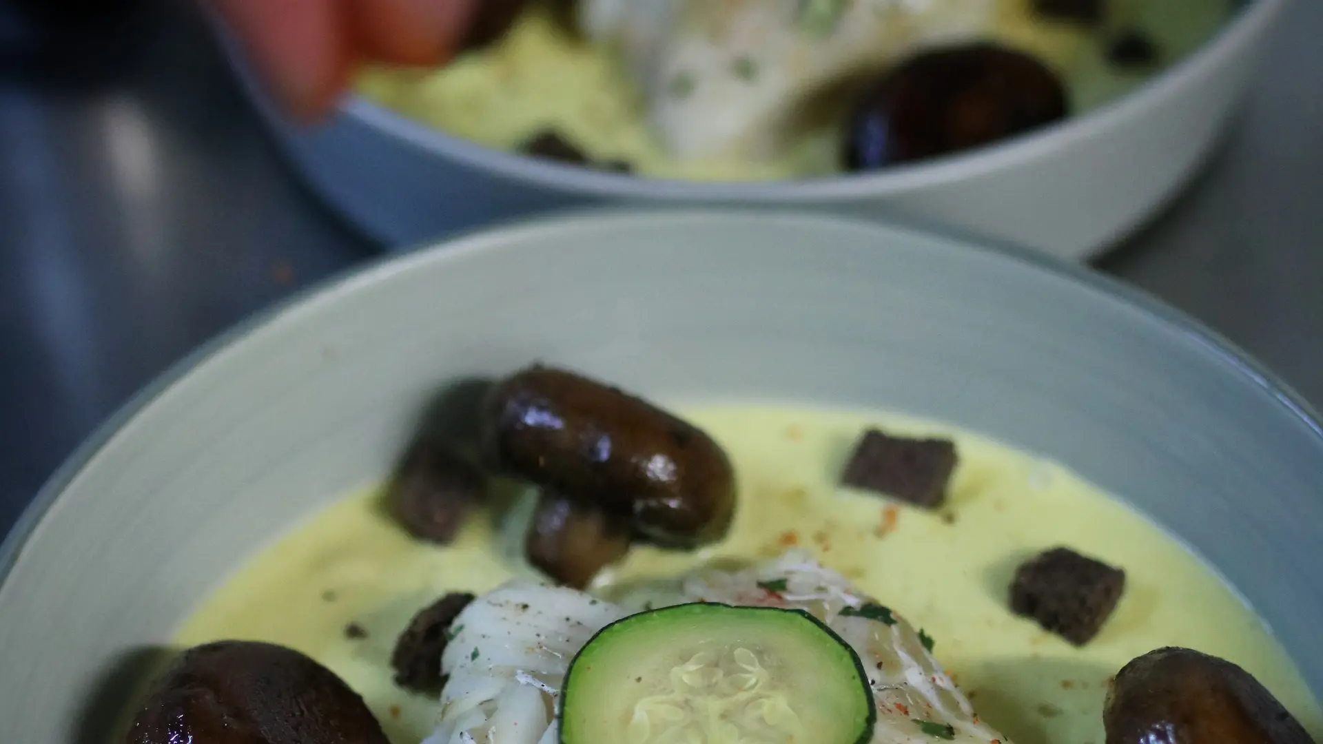 Filet de cabillaud, sauce safranée Au Moulin du Pont