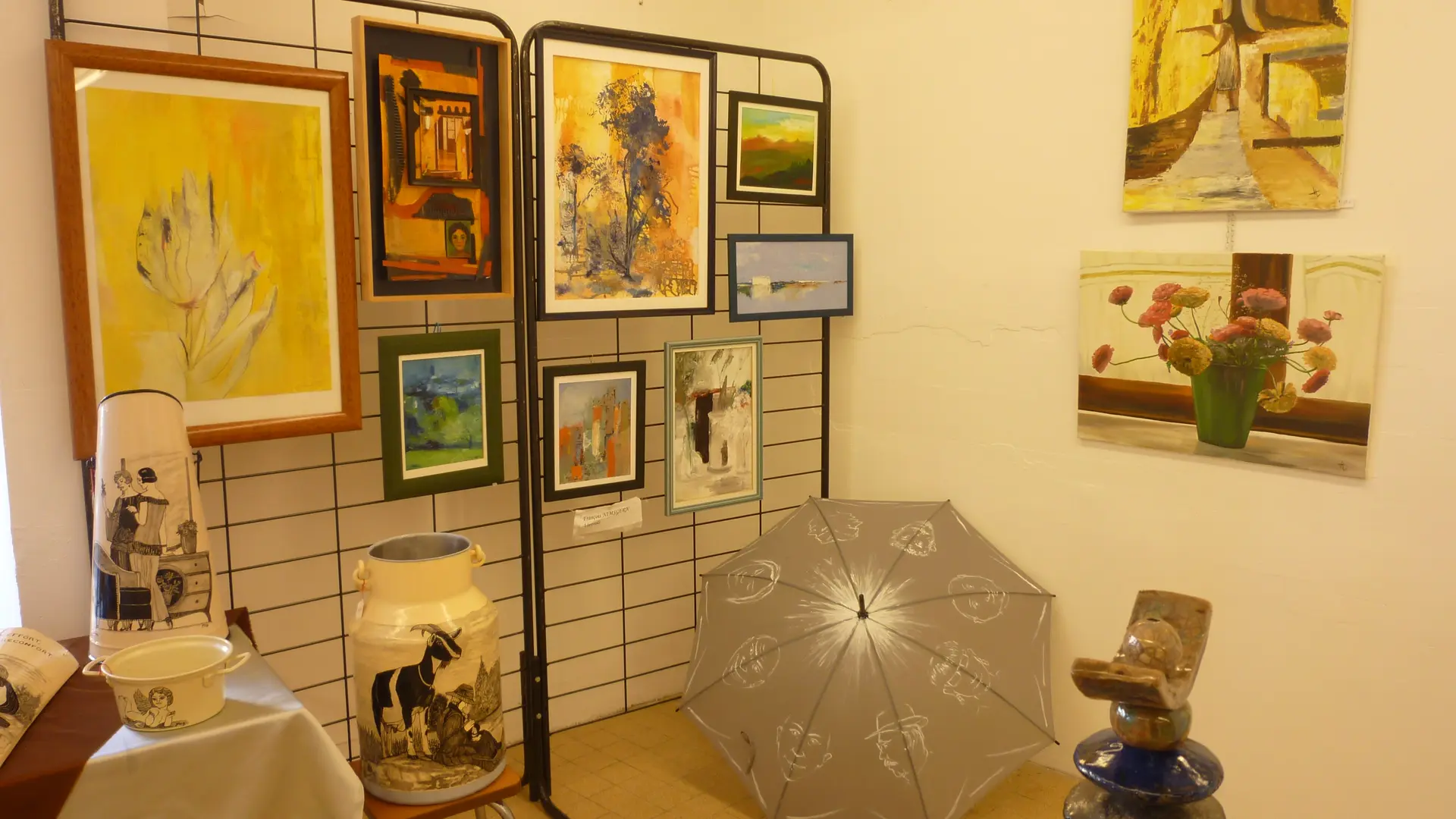 Tableaux, parapluie