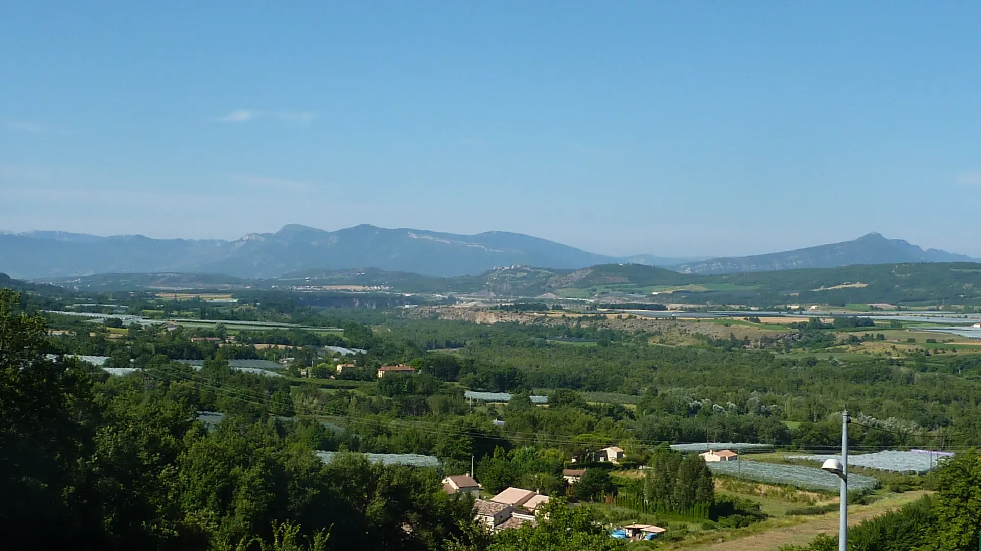 Vue sur la vallée de la Durance