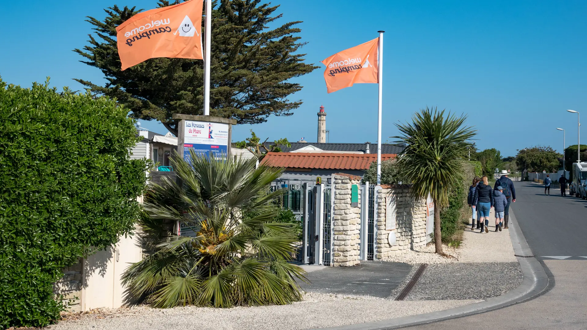 Arrivée Camping les Pérouses du Phare