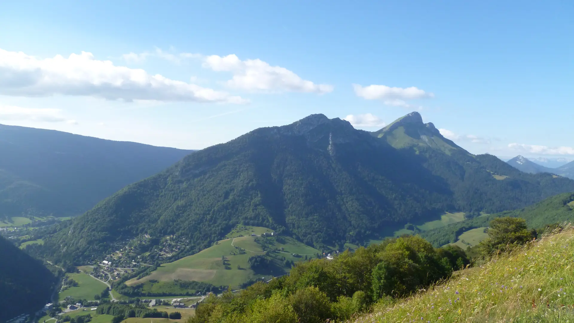 Vue sur les Aillons-Margériaz